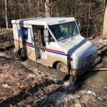 Postal Service Truck Mud Season